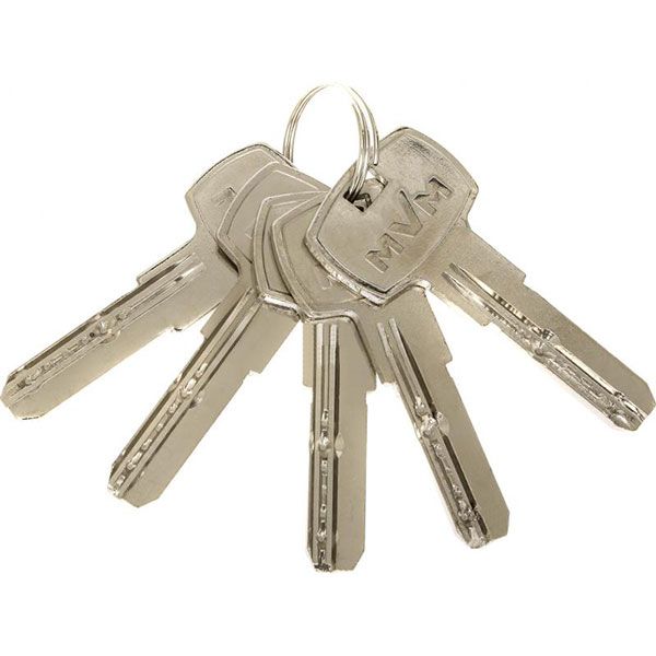 Цилиндр MVM Р6Р 45x45 ключ-вороток 90 мм матовый никель