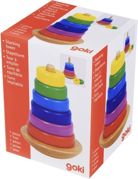 Пирамидка GoKi Башня-неваляшка 58925