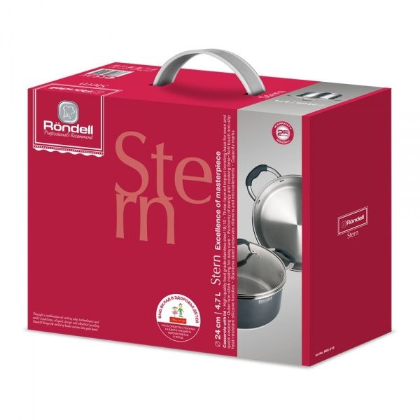 Каструля Stern 24 см 4,7 л RDS-019 Rondell