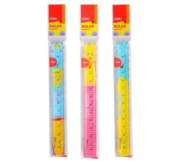 Линейка Magic Zoo EG00902 микс 12 см Deli