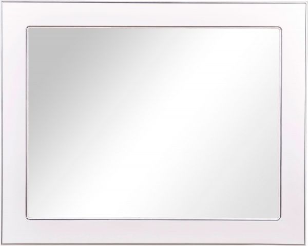 Дзеркало Aqua Rodos Беатріче 100 біле патина хром 