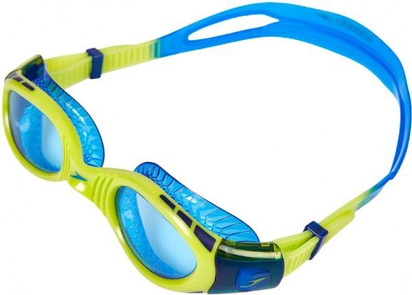 Очки для плавания Speedo FUT_BIOF_FSEAL_DUAL_GOG_JU 8-11595C585 one size салатовый с голубым
