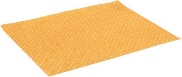 Фетр с принтом Горох оранжевый, 165085 1 мм, 33х42,5 см
