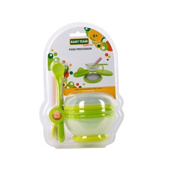 Набор посуды Baby Team Набор для кормления Baby Team многофункциональный,6095