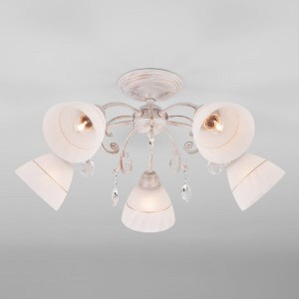 Люстра стельова Strotskis Camilla 5x60 Вт E27 білий/золото 30156/5 