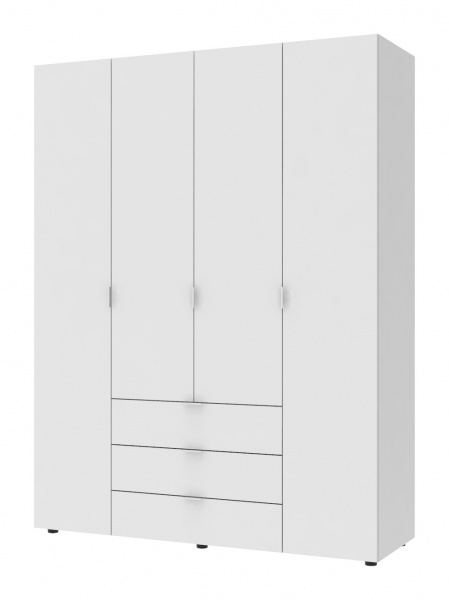 Шкаф для одежды Doros Гелар 2034x1550x495 мм белый 