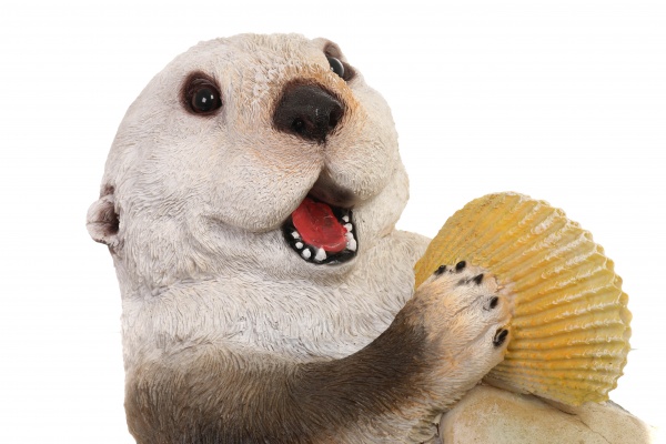 Фигура садовая плавающая Выдра 57x21x20 см MG2830550