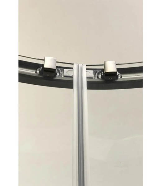 Душевое ограждение EGO полукруглое раздвижное LEX GREY 90х90х200 см NAA2142