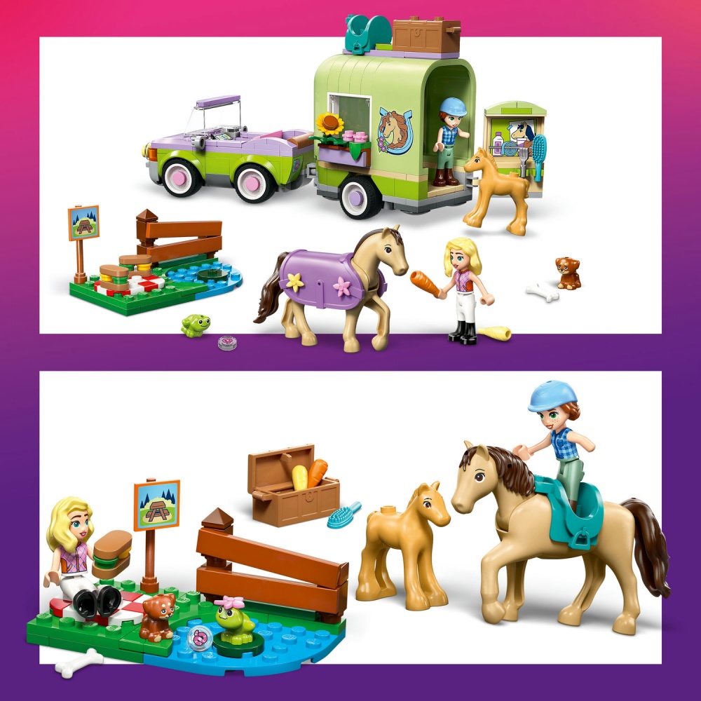 Конструктор LEGO Friends Прицеп для коня и жеребенка 42695