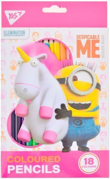 Олівці кольорові Minions Fluffy 18 кольорів YES