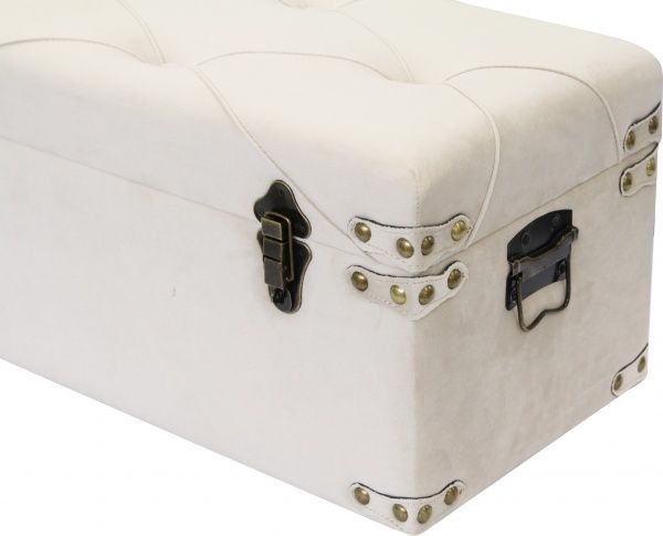 Сундук-пуф Art&Crafts Велюр 57х30х29 см серый 