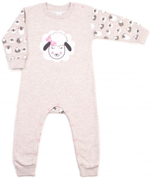 Комбинезон Baby Veres Sheep heat р.80 бежевый с рисунком 
