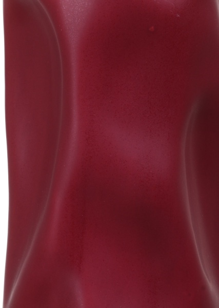 Ваза керамічна вишнева Rumpled 12х29 см