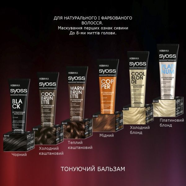 Бальзам тонуючий Syoss Color Booster теплий каштановий 150 мл