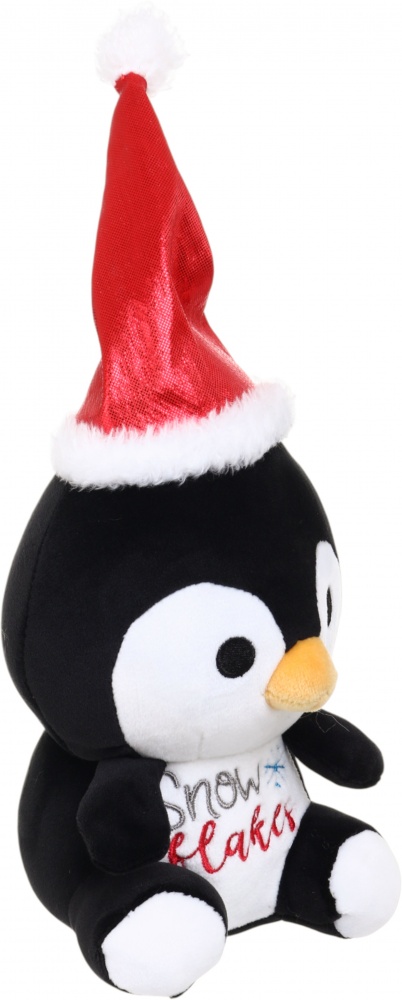 Мягкая игрушка HW плюшевая Рождественская Пингвин черный DT240664