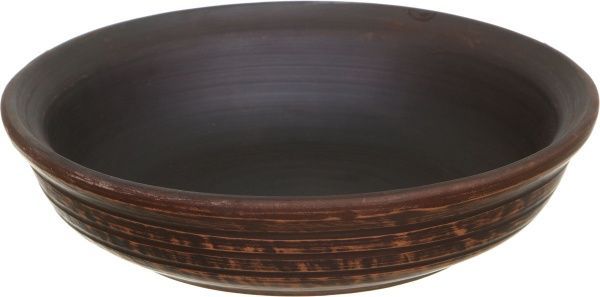 Блинница с крышкой гладкая 23 см дымленая