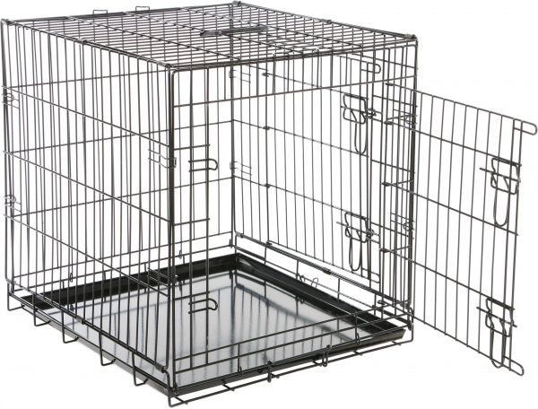 Клітка Papillon з 2 дверцятами чорна 61х54х58 см