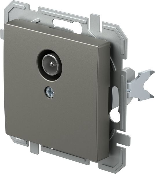 Розетка TV кінцева TEM Logiq TVR 0dB титан KQ10TIXO-U