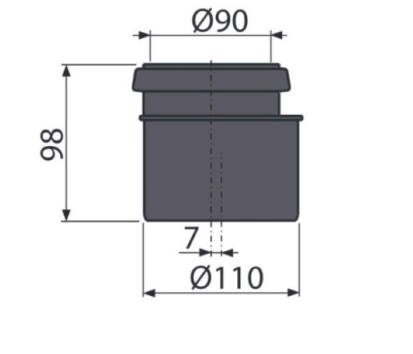 Комплект соединителей Alca Plast для DN90/110