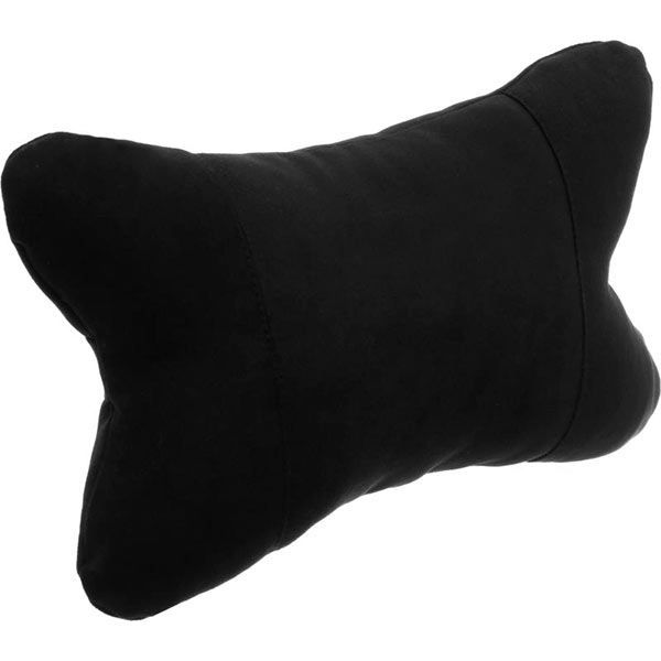 Подушка-підголівник чорна текстиль 