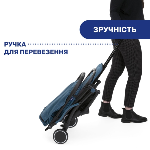 Коляска прогулочная Chicco Trolley Me синяя (79865.58) 