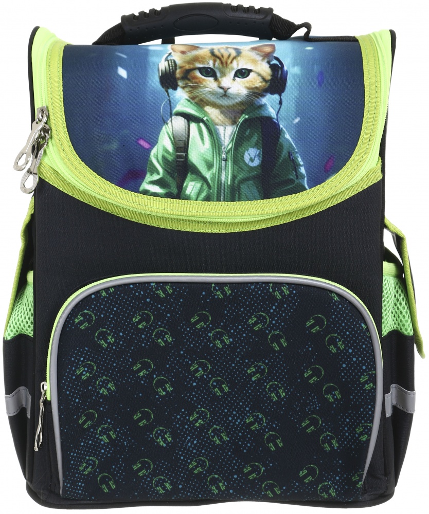 Ранец-короб Nota Bene Кото-люди ортопедический Кот в наушниках Cats NB 24