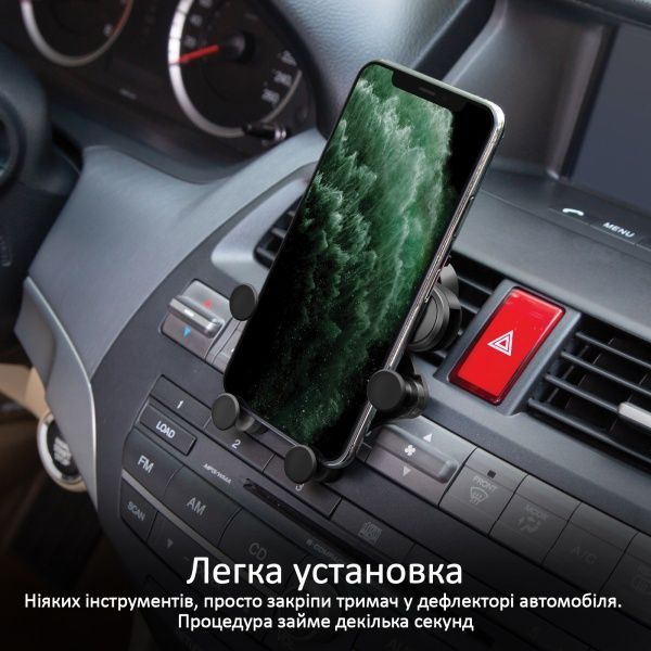 Тримач для телефона Promate Clutch чорний