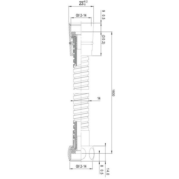 Шланг для душу Imprese 1116H 1,6 м