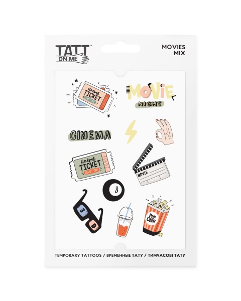 Тату временное TATTon.me Movies mix