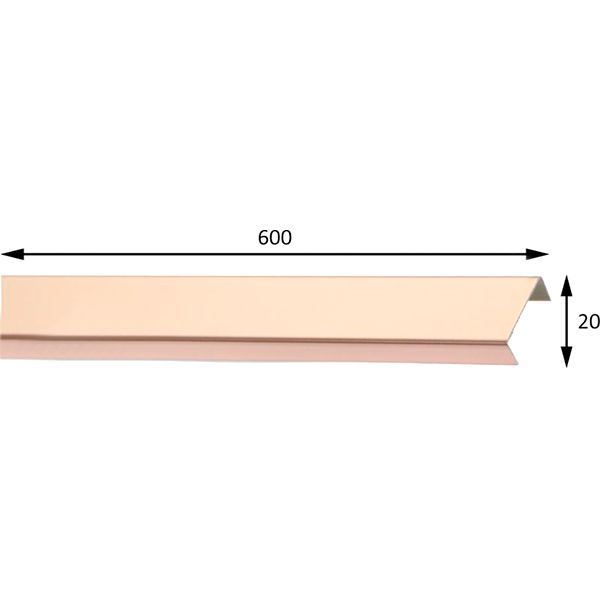 Плитка Cerossa Ceramica Лістелло рожеве золото 2x60 (НС) new 