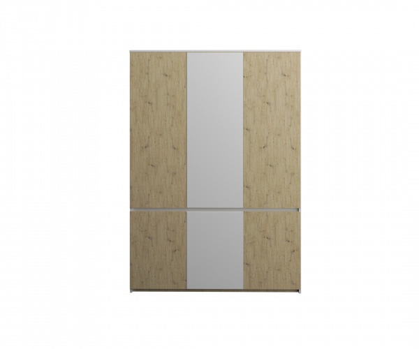 Шкаф SOKME Лаура 3Д дуб артизан/белый 