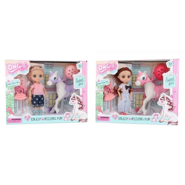 Ігровий набір Shantou Лялька Мія з конем 58003