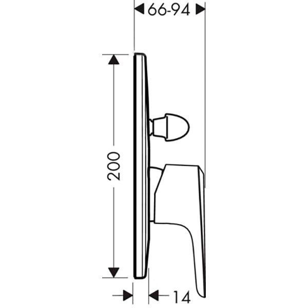Змішувач для ванни Hansgrohe Ecos 31779000