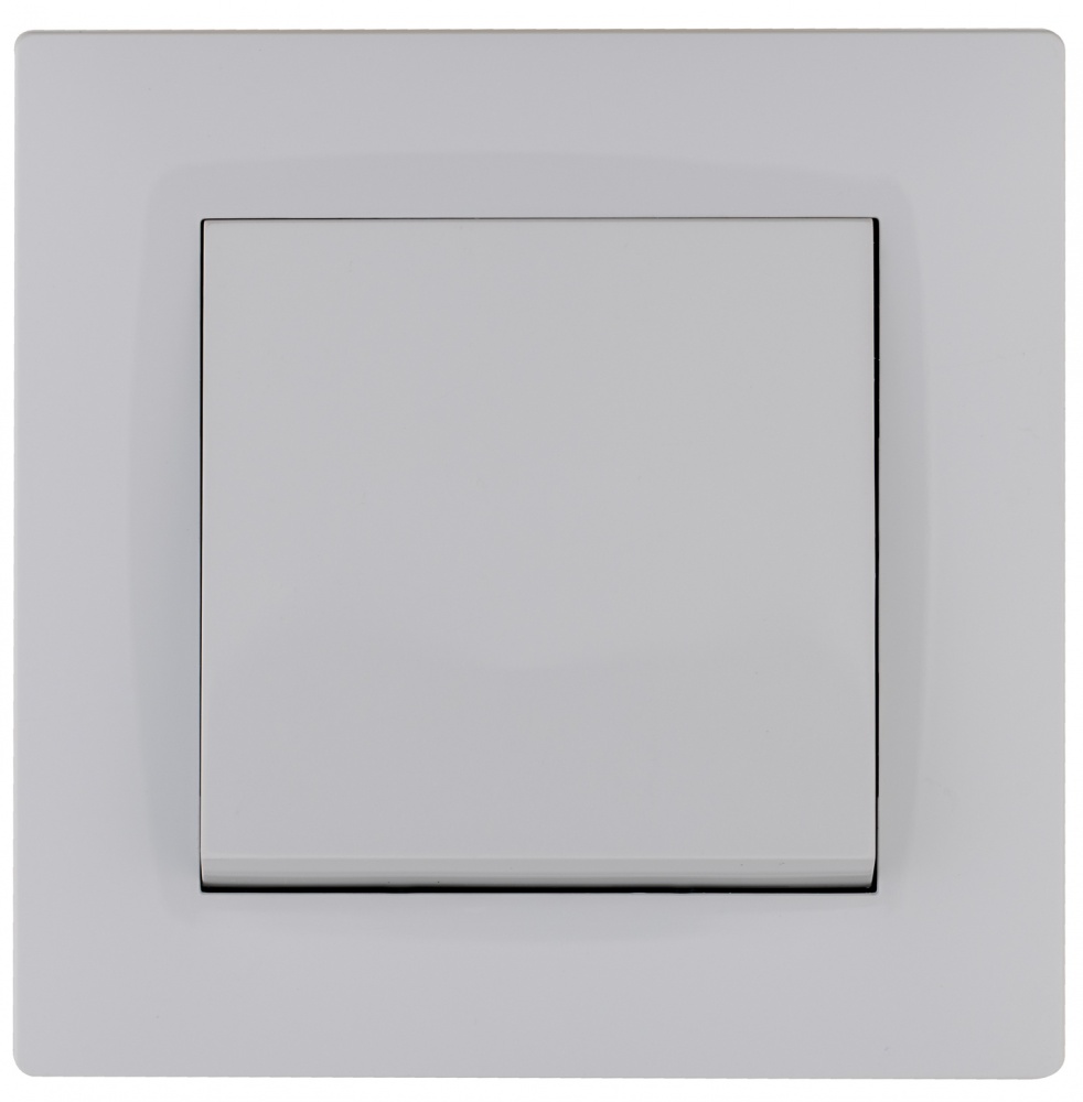 Выключатель перекрестный одноклавишный Makel Rizz без подсветки белый 88001020