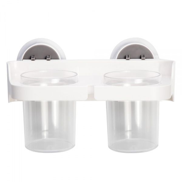 Полиця MVM клейка зі стаканами BP-1 біла 