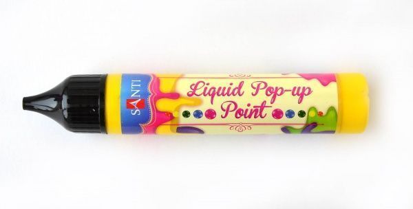 3D-гель Liquid pop-up gel желтый Santi 25 мл
