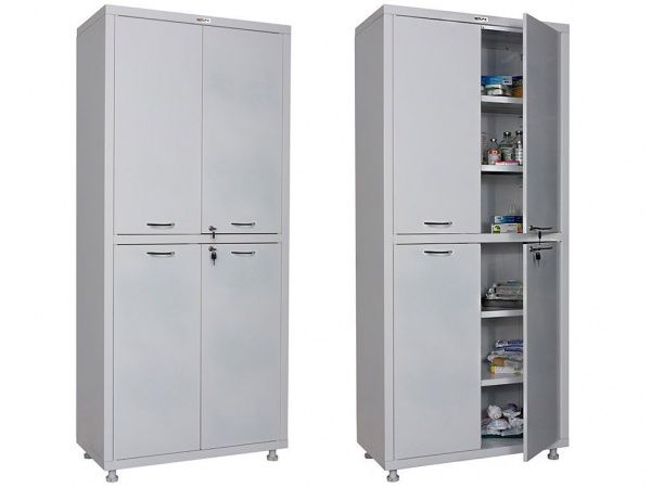 Металлический шкаф медицинский Практик МД 2 1780/SS 