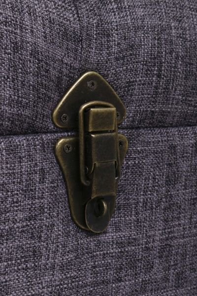 Сундук-пуф Shic B серый, 71,5х37х36,5 см ткань 