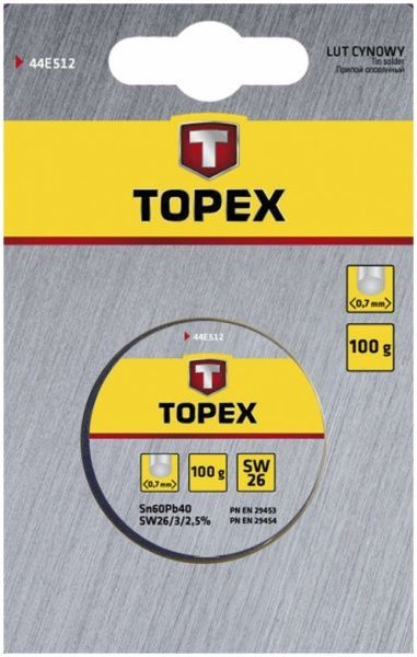 Припій олов'яний Topex  44E512