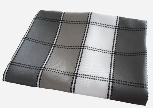 Скатерть Уют 521-19/00 клеточка 140x180 см серый Эдельвика 