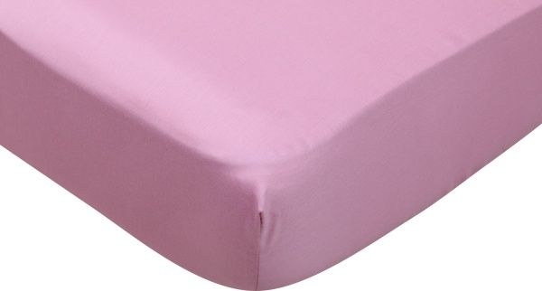 Простынь на резинке Solid 160x200 см пудровыйпудровый Luna 