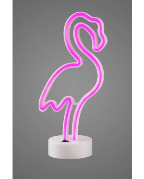 Настольная лампа Luna Neo Фламинго 1x1,7 Вт без цоколя розовый
