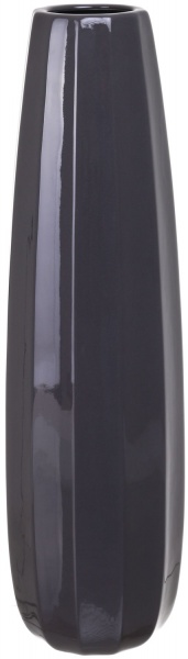 Ваза керамическая черный Берген 16,5х58 см