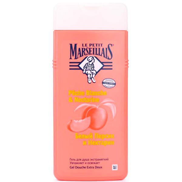 Гель для душу Le Petit Marseillais Білий персик та нектарин 650 мл