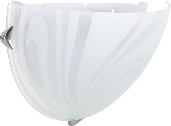 Светильник настенный УТ Сяйво НПБ Волна 1x60 Вт E27 белый 1521 