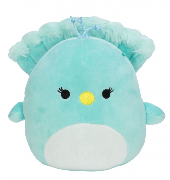 Мягкая игрушка SQUISHMALLOWS Павлин Тифф 31 см голубой с белым 6732760