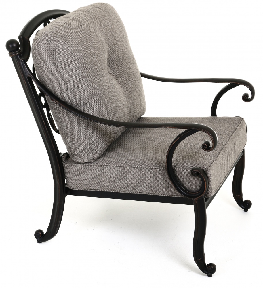 Комплект мебели Bella Vita металлический 1,22 м черный/коричнево-бежевый