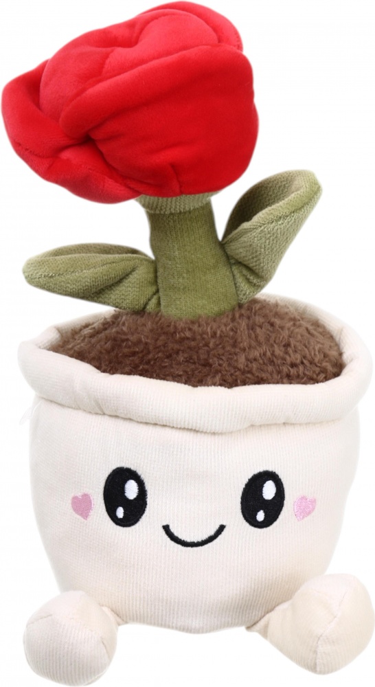 Мягкая игрушка HW Planty Pals Роза в горшке 23 см разноцветный DT250061-9