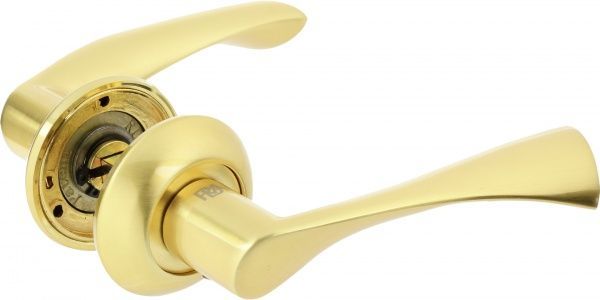 Ручка на розетці RDA 59012 Bravo полірована латунь/матова латунь