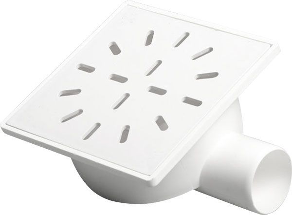 Душовий трап Water House горизонтальний D50 100х100 гідрозатвор